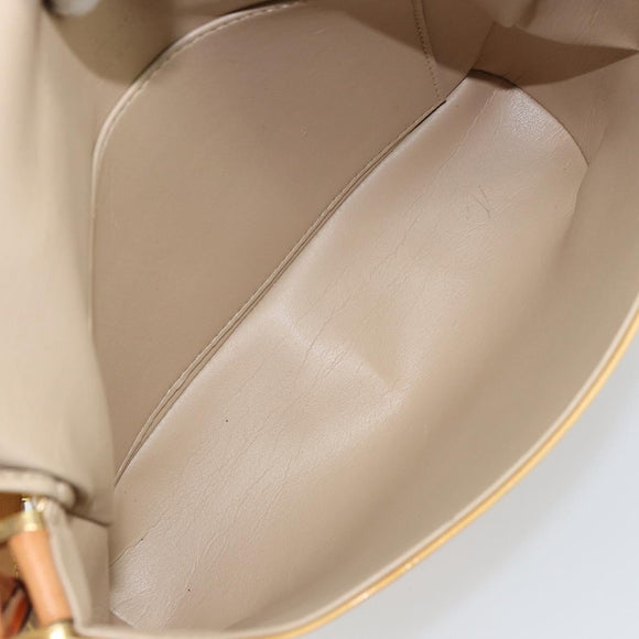 LOUIS VUITTON Monogram Vernis Thompson Street Bag Beige M91301 LV Auth gh1403