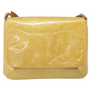 LOUIS VUITTON Monogram Vernis Thompson Street Bag Beige M91301 LV Auth gh1403-13