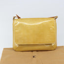 LOUIS VUITTON Monogram Vernis Thompson Street Bag Beige M91301 LV Auth gh1403-25
