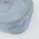 PRADA mini Shoulder Bag Nylon Light Blue Silver Auth gh1407-8