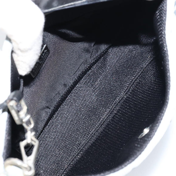 PRADA mini Shoulder Bag Nylon Light Blue Silver Auth gh1407