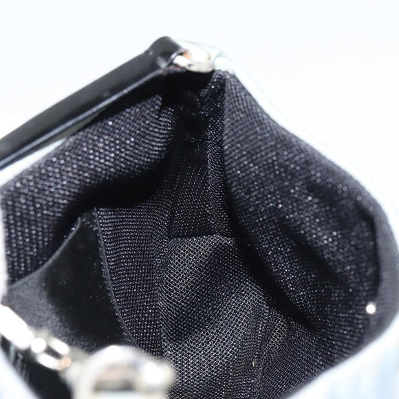 PRADA mini Shoulder Bag Nylon Light Blue Silver Auth gh1407