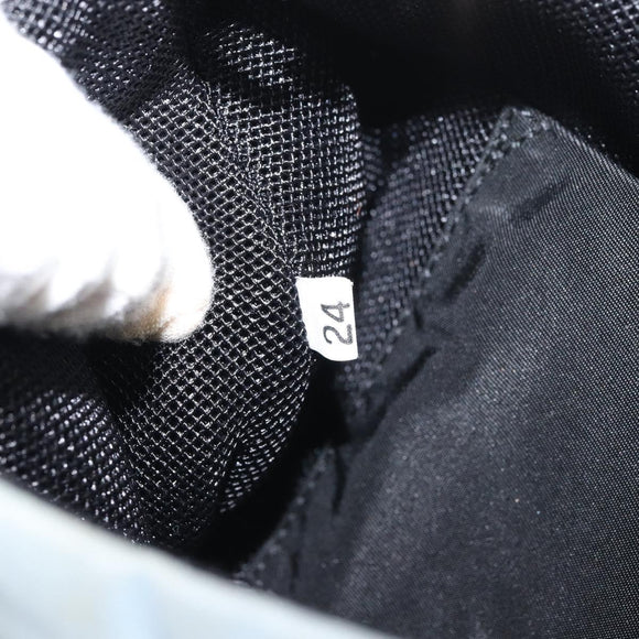 PRADA mini Shoulder Bag Nylon Light Blue Silver Auth gh1407