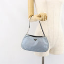 PRADA mini Shoulder Bag Nylon Light Blue Silver Auth gh1407-25