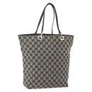GUCCI GG Canvas Tote Bag Zwart Goud 002 1098 2404 Auth gh1410-1