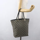 GUCCI GG Canvas Tote Bag Zwart Goud 002 1098 2404 Auth gh1410-21