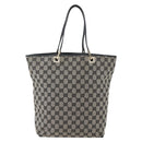 GUCCI GG Canvas Tote Bag Zwart Goud 002 1098 2404 Auth gh1410-13
