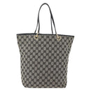 GUCCI GG Canvas Tote Bag Zwart Goud 002 1098 2404 Auth gh1410-2