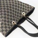 GUCCI GG Canvas Tote Bag Zwart Goud 002 1098 2404 Auth gh1410-6