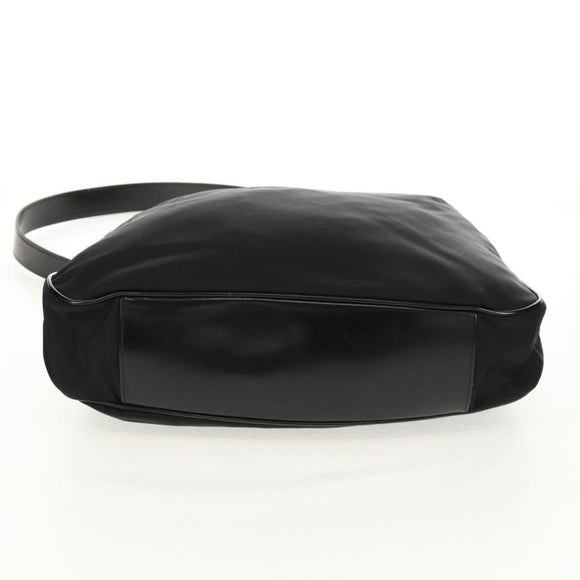 GUCCI Bamboo Hand Bag Nylon 2way Black Gold 001 2058 1577 5 Auth gh1412