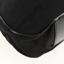 GUCCI Bamboo Hand Bag Nylon 2way Black Gold 001 2058 1577 5 Auth gh1412-10