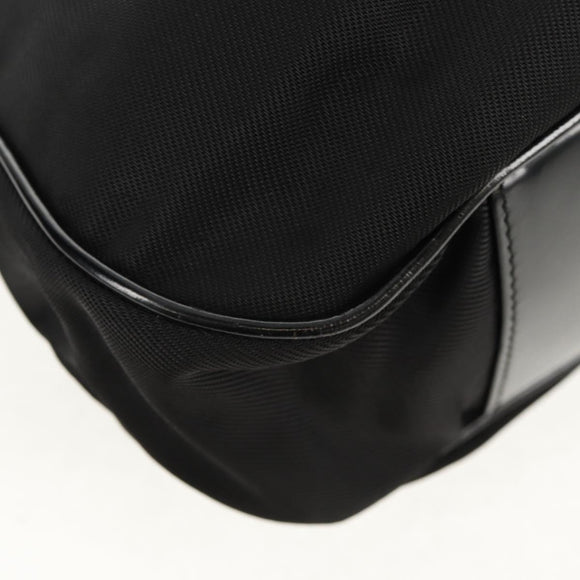 GUCCI Bamboo Hand Bag Nylon 2way Black Gold 001 2058 1577 5 Auth gh1412