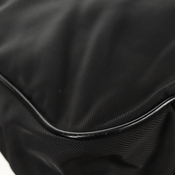 GUCCI Bamboo Hand Bag Nylon 2way Black Gold 001 2058 1577 5 Auth gh1412