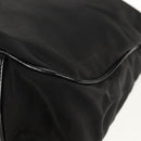 GUCCI Bamboo Hand Bag Nylon 2way Black Gold 001 2058 1577 5 Auth gh1412-18