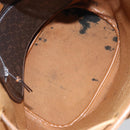 Christian Dior Honeycomb Canvas Shoulder Bag PVC Black Gold Auth gh1414-17