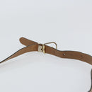 Christian Dior Honeycomb Canvas Shoulder Bag PVC Black Gold Auth gh1414-8