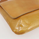LOUIS VUITTON Monogram Vernis Thompson Street Bag Beige M91301 LV Auth gh1416-14
