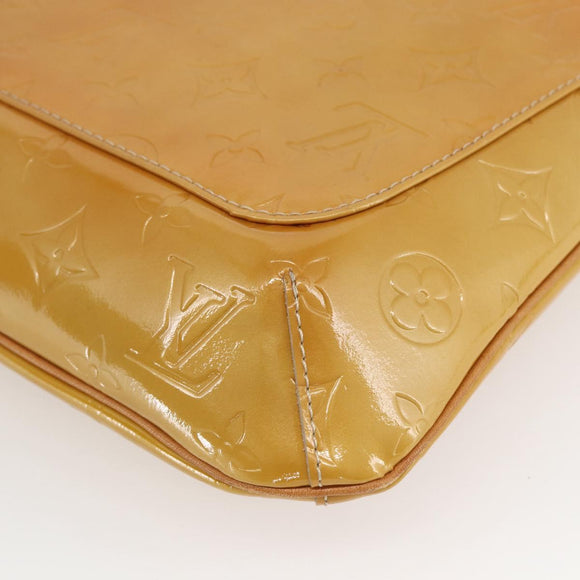 LOUIS VUITTON Monogram Vernis Thompson Street Bag Beige M91301 LV Auth gh1416