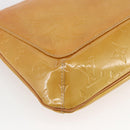 LOUIS VUITTON Monogram Vernis Thompson Street Bag Beige M91301 LV Auth gh1416-16