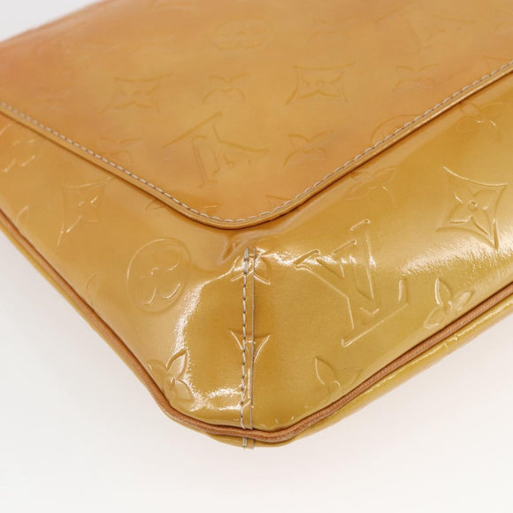 LOUIS VUITTON Monogram Vernis Thompson Street Bag Beige M91301 LV Auth gh1416