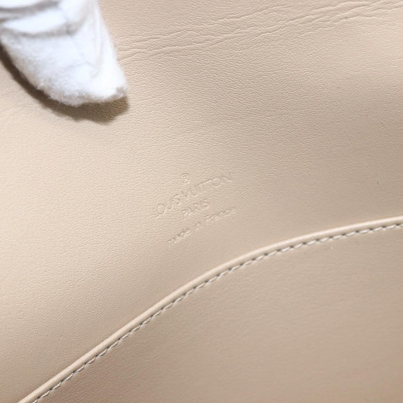 LOUIS VUITTON Monogram Vernis Thompson Street Bag Beige M91301 LV Auth gh1416