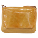LOUIS VUITTON Monogram Vernis Thompson Street Bag Beige M91301 LV Auth gh1416-13