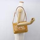 LOUIS VUITTON Monogram Vernis Thompson Street Bag Beige M91301 LV Auth gh1416-21