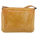 LOUIS VUITTON Monogram Vernis Thompson Street Bag Beige M91301 LV Auth gh1416-2