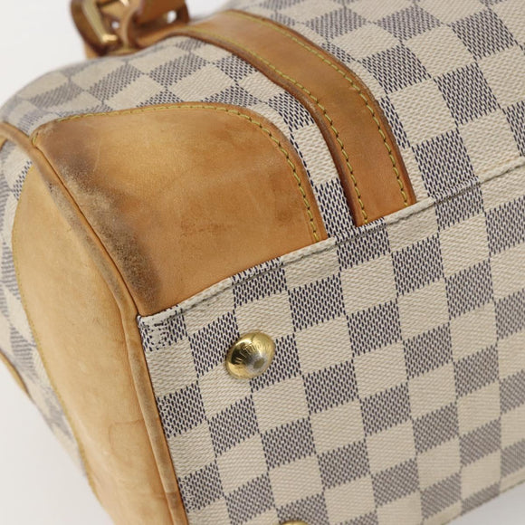 LOUIS VUITTON Damier Azur Berkeley Hand Bag N52001 LV Auth gh1418