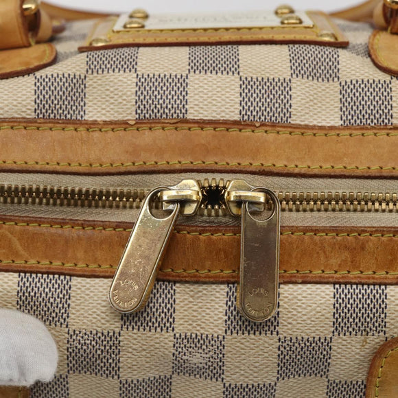 LOUIS VUITTON Damier Azur Berkeley Hand Bag N52001 LV Auth gh1418