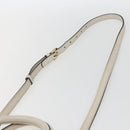 GUCCI GG Supreme Horsebit Bag PVC 2way Beige White gold 640716 Auth gh1419-15