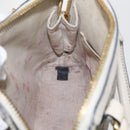 GUCCI GG Supreme Horsebit Bag PVC 2way Beige White gold 640716 Auth gh1419-22