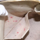 GUCCI GG Supreme Horsebit Bag PVC 2way Beige White gold 640716 Auth gh1419-11