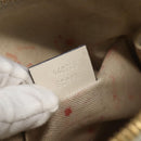 GUCCI GG Supreme Horsebit Bag PVC 2way Beige White gold 640716 Auth gh1419-12