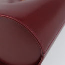 Salvatore Ferragamo Vala Hand Bag Leather Red Gold Auth gh1422-8