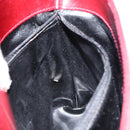 Salvatore Ferragamo Vala Hand Bag Leather Red Gold Auth gh1422-20