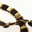 Salvatore Ferragamo Vala Tote Bag Canvas Brown Silver Auth gh1425-11