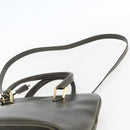 Salvatore Ferragamo Hand Bag Leather 2way Khaki Gold Auth gh1429-10