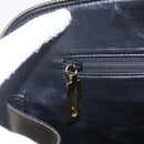 Salvatore Ferragamo Hand Bag Leather 2way Khaki Gold Auth gh1429-20