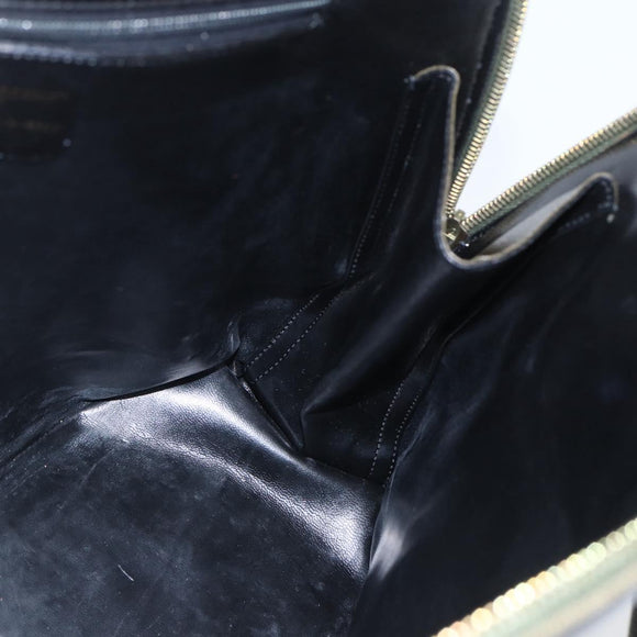 Salvatore Ferragamo Hand Bag Leather 2way Khaki Gold Auth gh1429