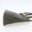 Salvatore Ferragamo Hand Bag Leather 2way Khaki Gold Auth gh1429-5