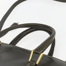 Salvatore Ferragamo Hand Bag Leather 2way Khaki Gold Auth gh1429-8