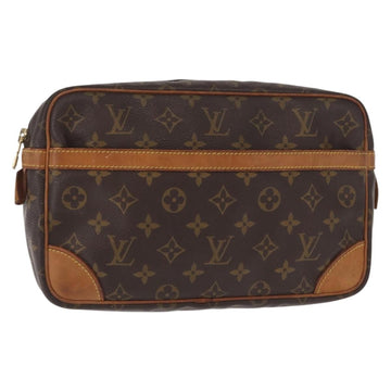 LOUIS VUITTON Monogram Compiegne 28 Clutch Bag M51845 LV Auth gh1433