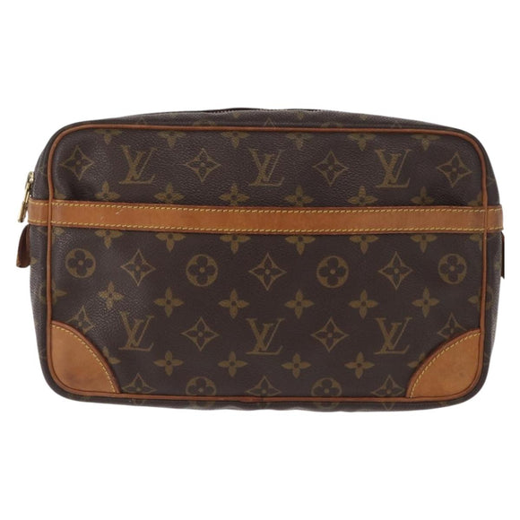 LOUIS VUITTON Monogram Compiegne 28 Clutch Bag M51845 LV Auth gh1433