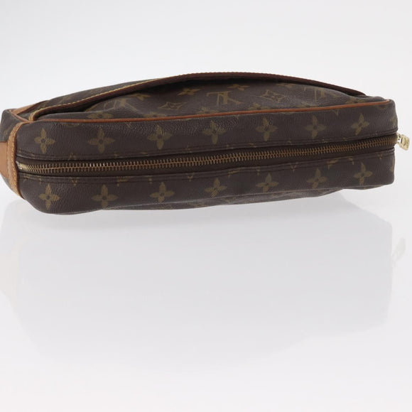 LOUIS VUITTON Monogram Compiegne 28 Clutch Bag M51845 LV Auth gh1433