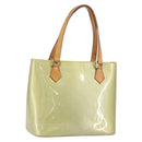 LOUIS VUITTON Monogram Vernis Houston Hand Bag Gris M91053 LV Auth gh1434-1