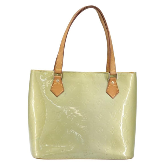 LOUIS VUITTON Monogram Vernis Houston Hand Bag Gris M91053 LV Auth gh1434