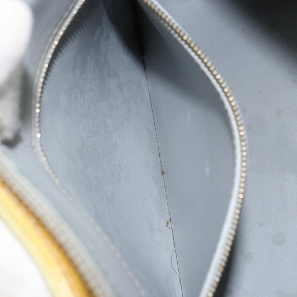 LOUIS VUITTON Monogram Vernis Houston Hand Bag Gris M91053 LV Auth gh1434