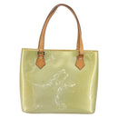 LOUIS VUITTON Monogram Vernis Houston Hand Bag Gris M91053 LV Auth gh1434-2