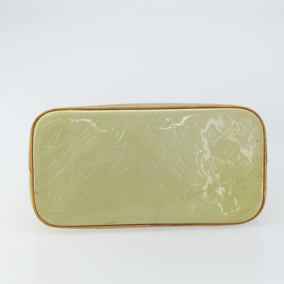 LOUIS VUITTON Monogram Vernis Houston Hand Bag Gris M91053 LV Auth gh1434